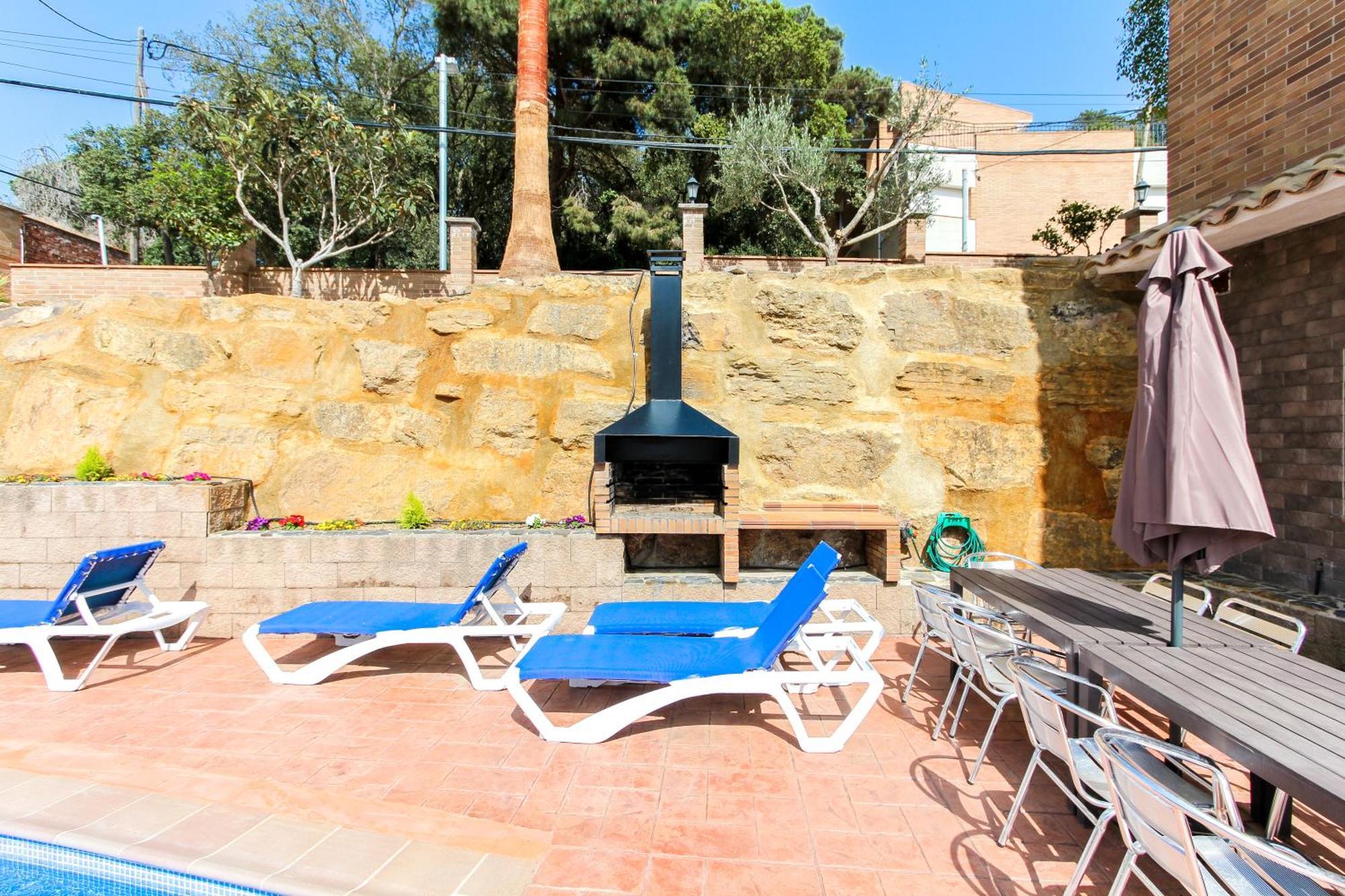 Villa Serena Lloret de Mar Bagian luar foto