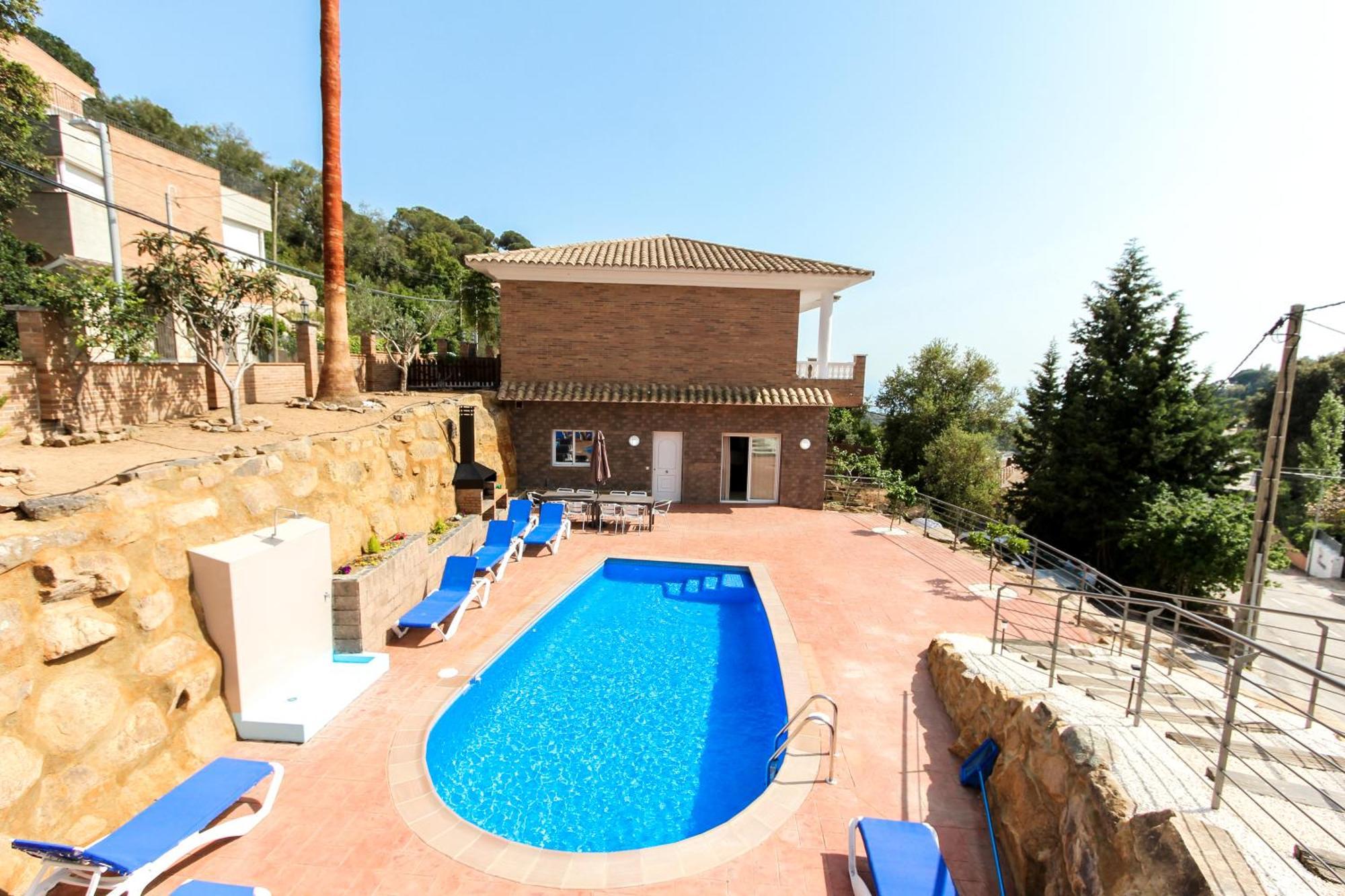 Villa Serena Lloret de Mar Bagian luar foto